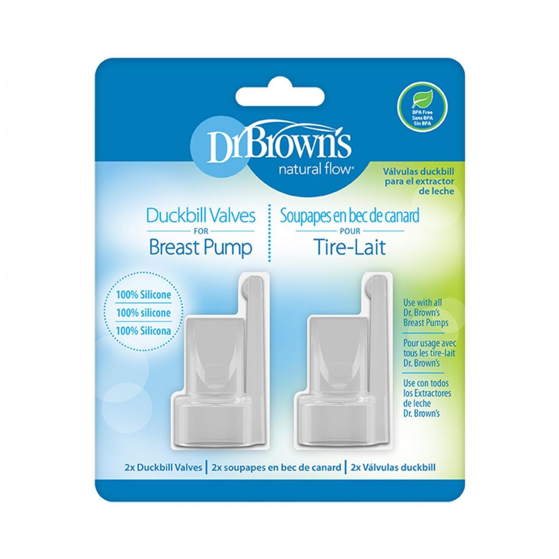 Dr.Brown's Duckbill Valves for Breast Pump, 2-Pack
