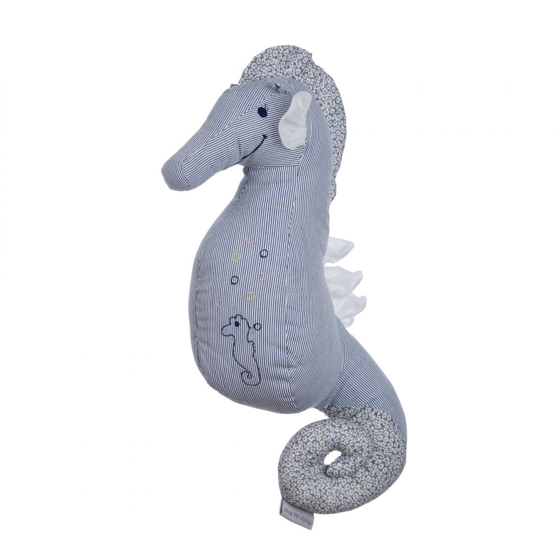 Soft Toy Seahorse Light Blue 30cm