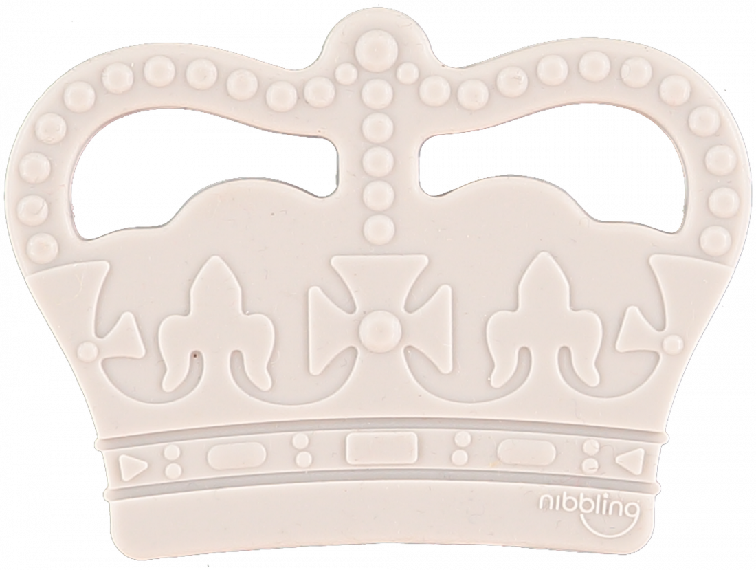 Nibbling Teether Crown Grey