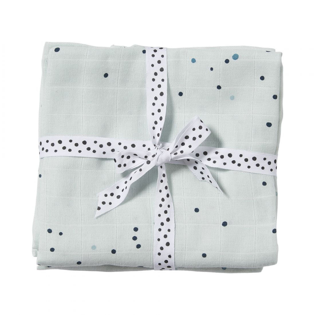Baby Burp Cloth 2-pack Dreamy Dots Blue