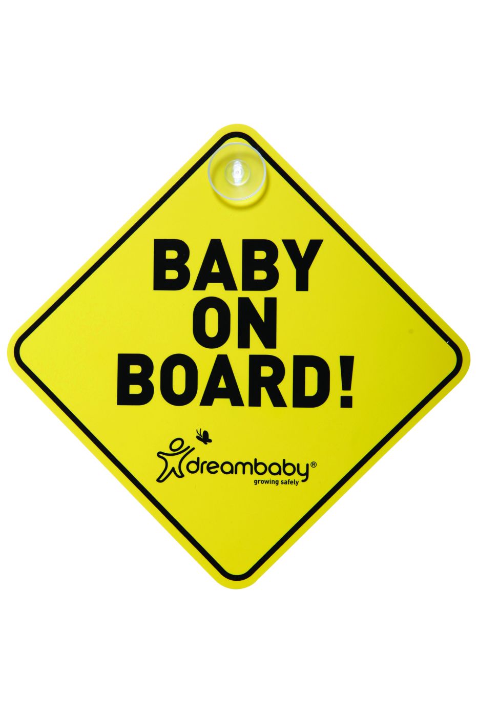 DreamBaby Baby on Board Sign Yellow / Black
