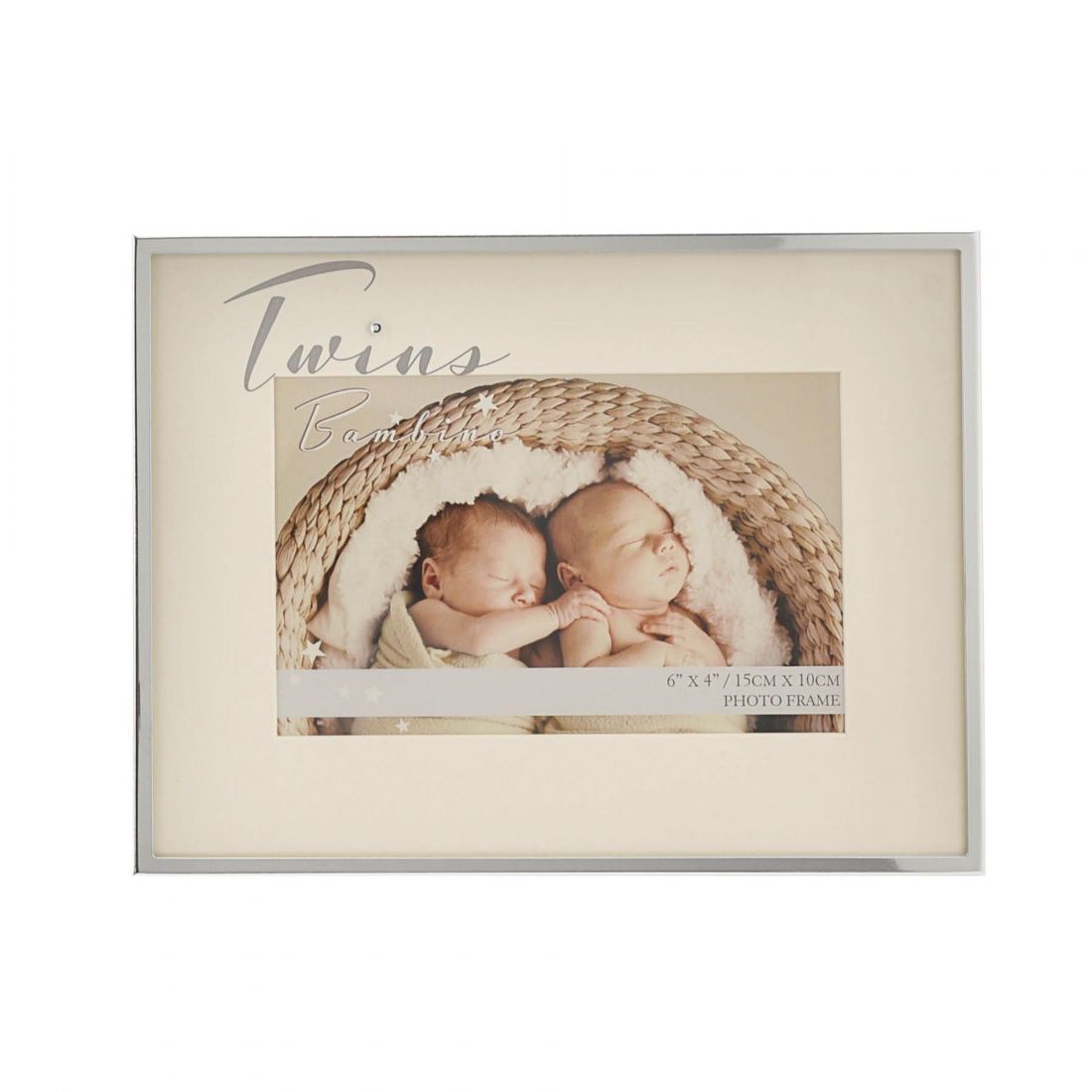 Bambino Silver Plated Photo Frame ''Twins''