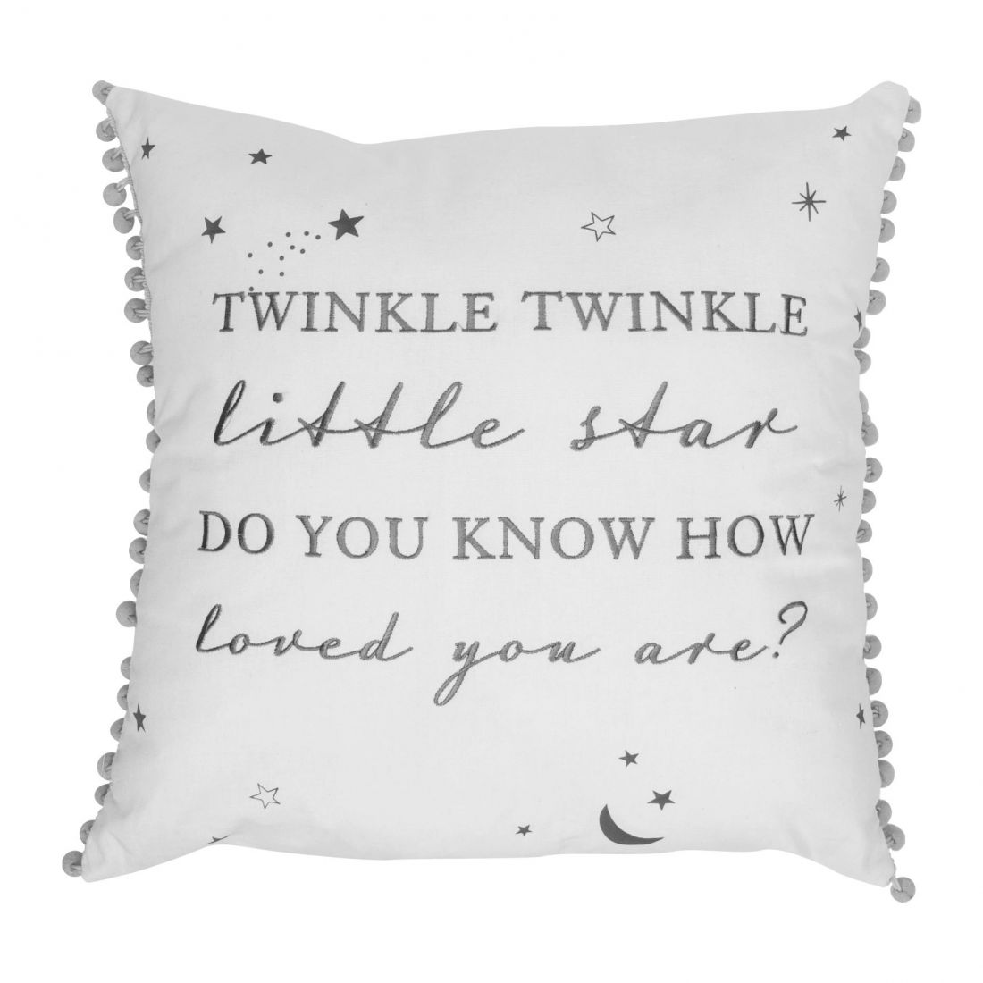 Bambino Linen Cushion Twinkle Twinkle 43x43