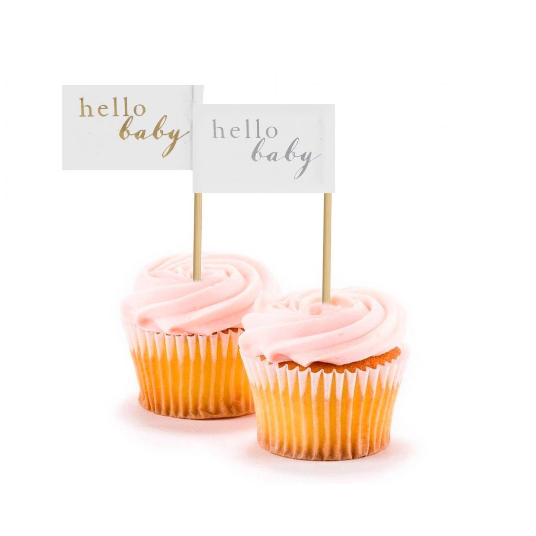 Bambino Baby Shower Cupcake Toppers (Set of 24)