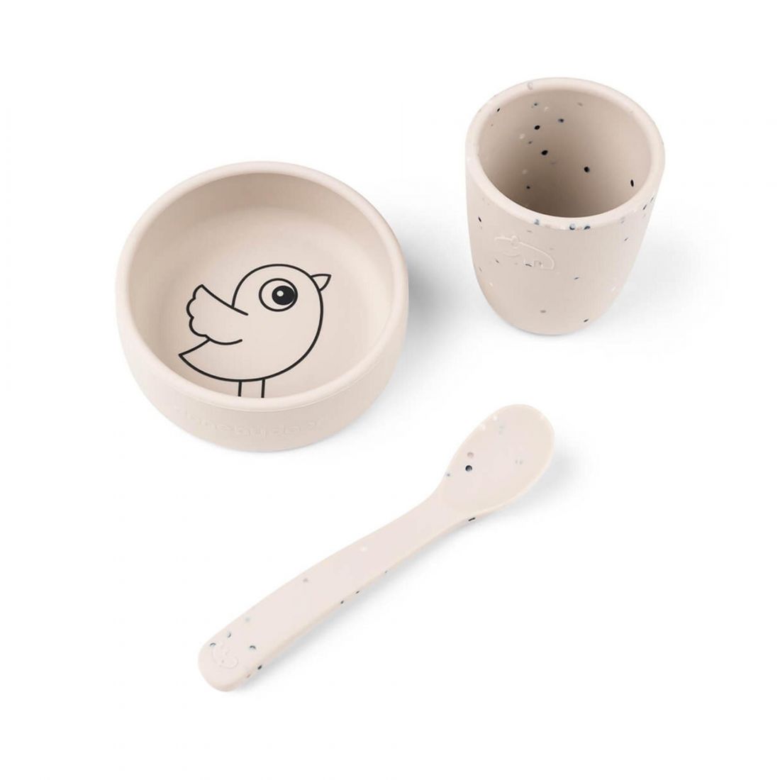 Done by Deer Kid Silicone First Meal Set Birdee Sand