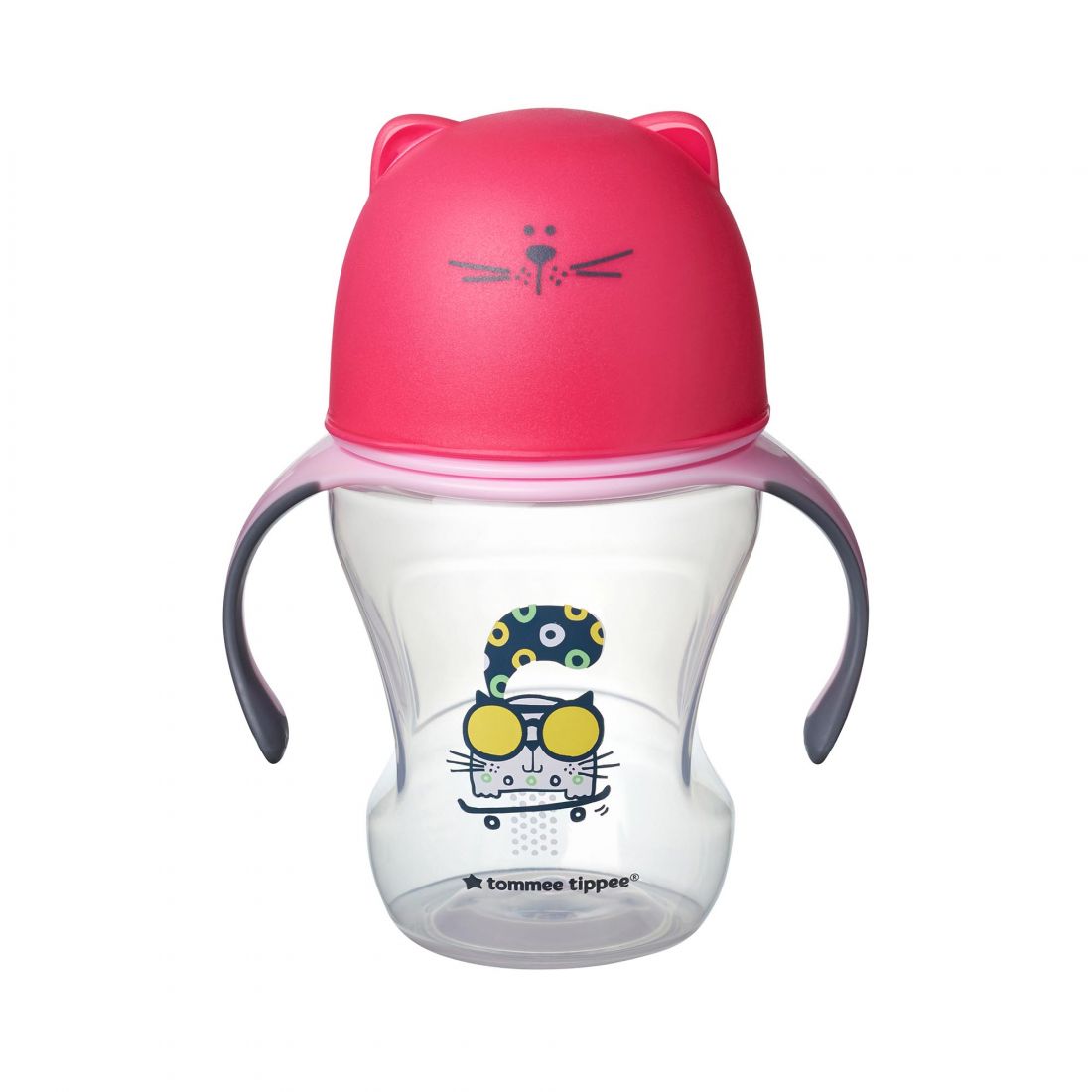 Tommee Tippee Kids Training Cup with Soft Sippee and Handles 230ml 6m+ Pink