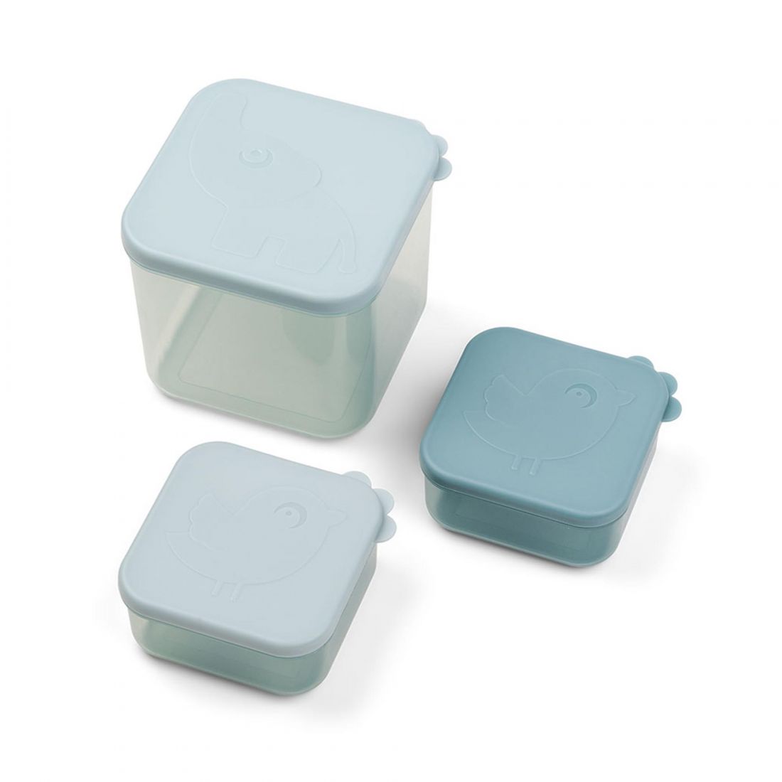  Done By Deer Baby food container 3pcs Elphee Blue