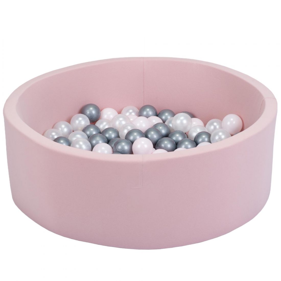 Misioo Ball Pit 90x40 Round Smart Pink, Girlish
