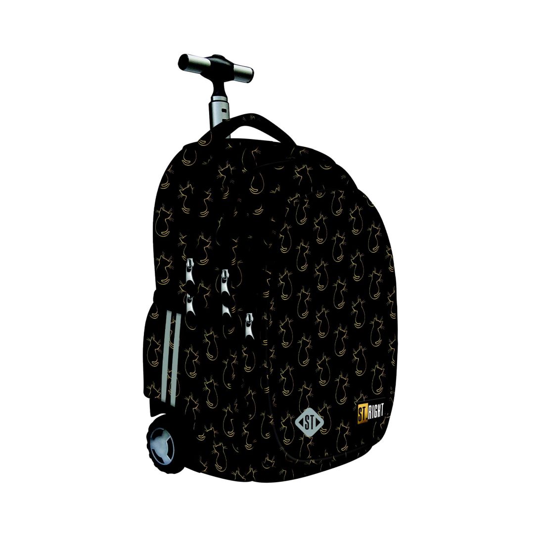 Trolley Primay School Bag 2in1 Golden Cats Gaitanaki
