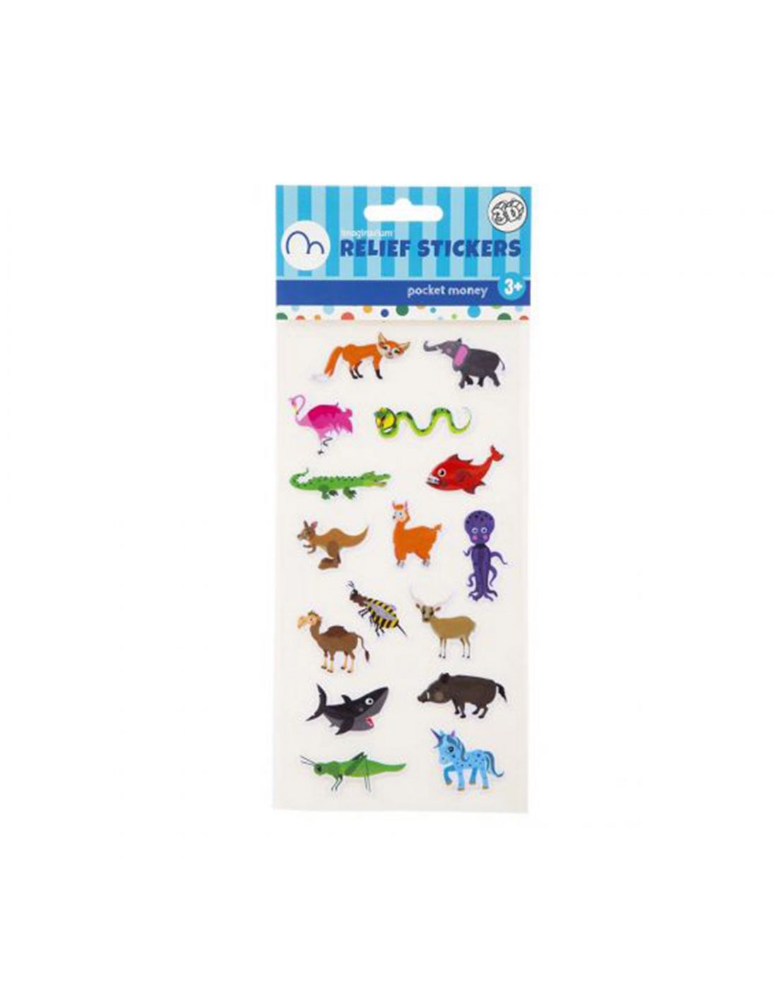 Imaginarium Sticker Relief Animals