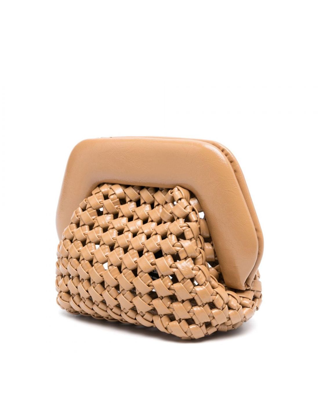 Themoirè Gea Knots Shiny Clutch Bag