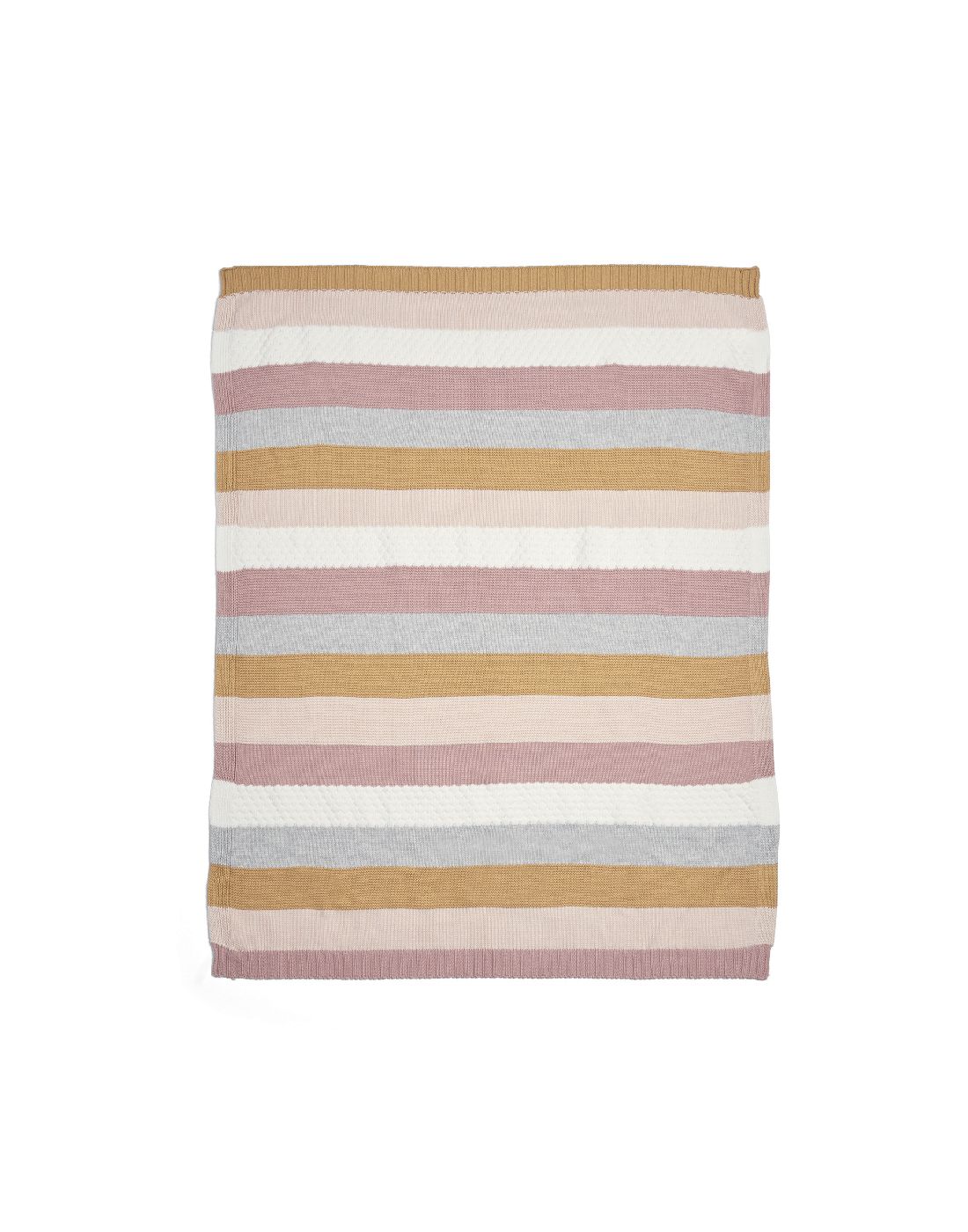 Παιδική Κουβέρτα Πλεκτή Mamas & Papas Small Multi stripe pink