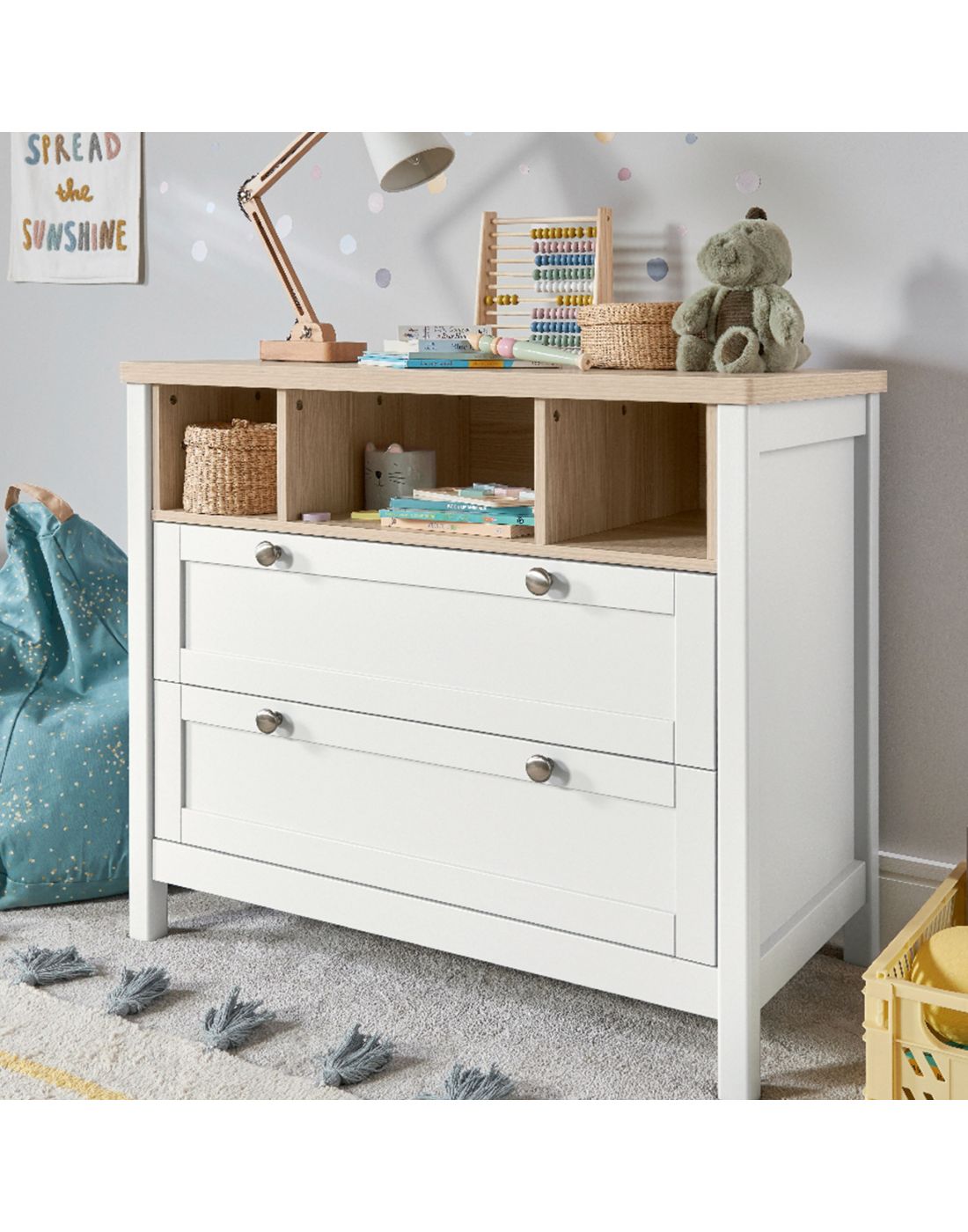 Mamas & Papas Harwell Dresser Changer White-Natural