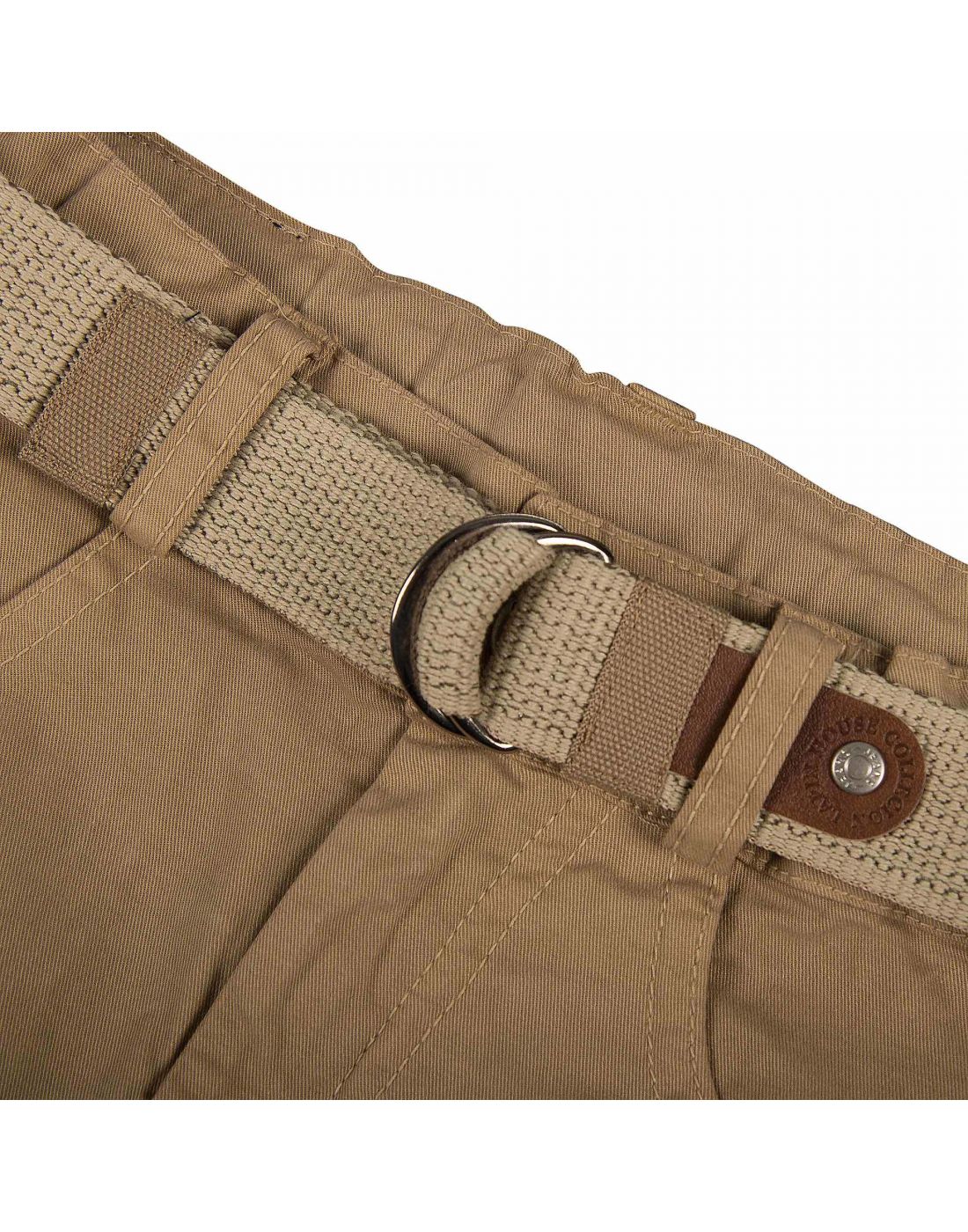Lapin House belted-waist shorts - Blue