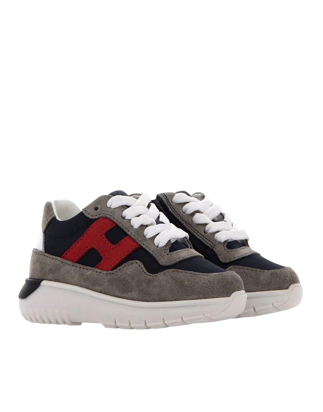 Hogan Boys Leather Sneakers