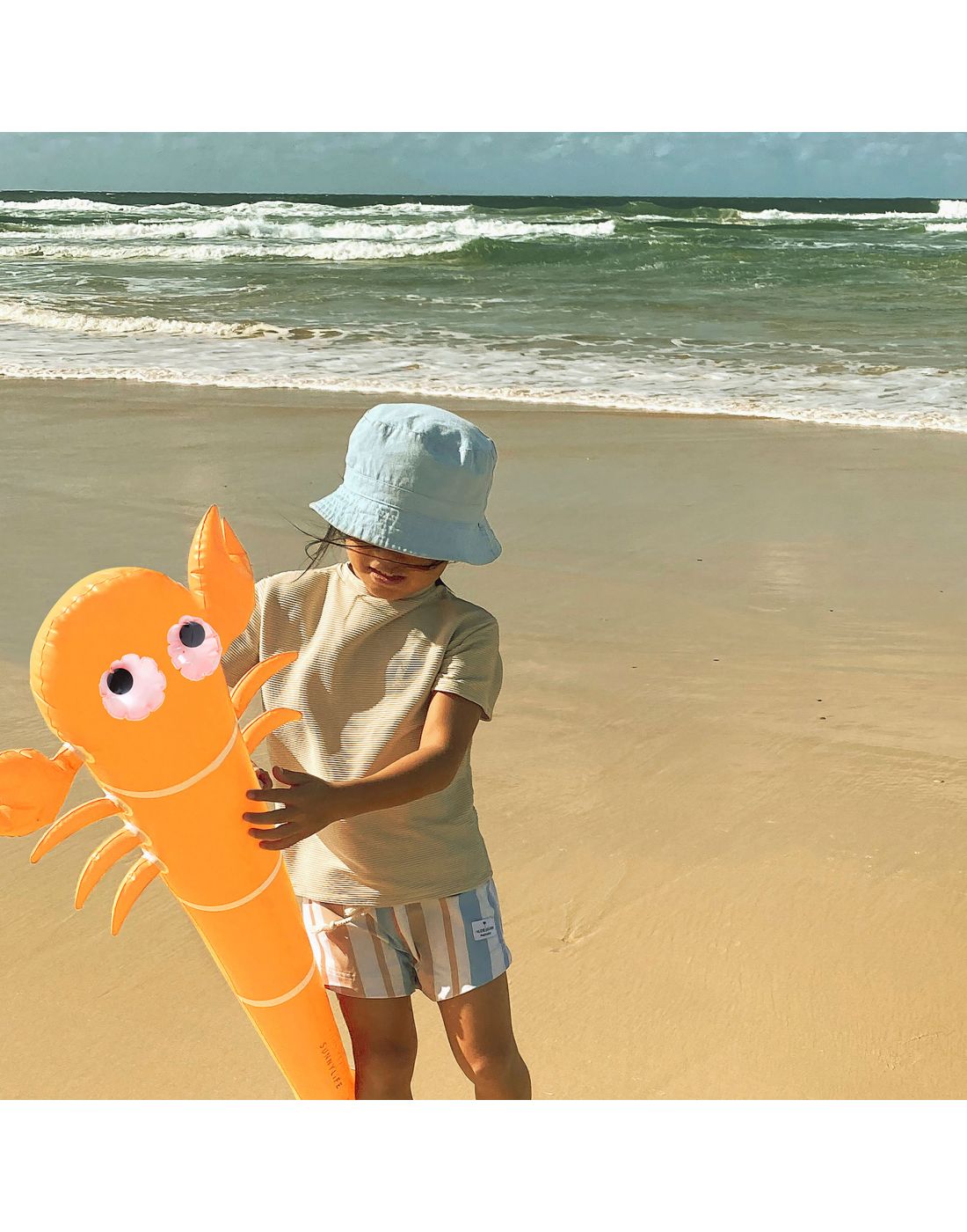 Sunnylife Inflatable Noodle Sonny the Sea Creature Neon Orange