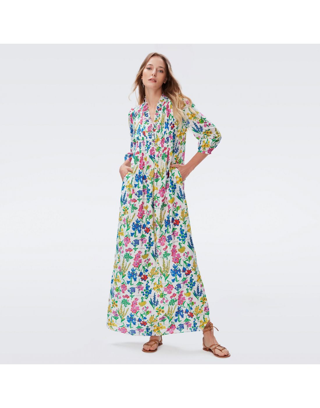 DVF Womens Layla Maxi Dress