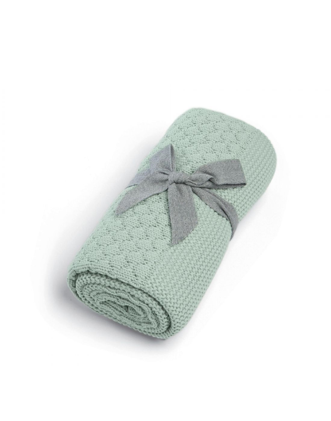 Mamas & Papas Knitted Blanket Welcome to the World Seedling Blue-green