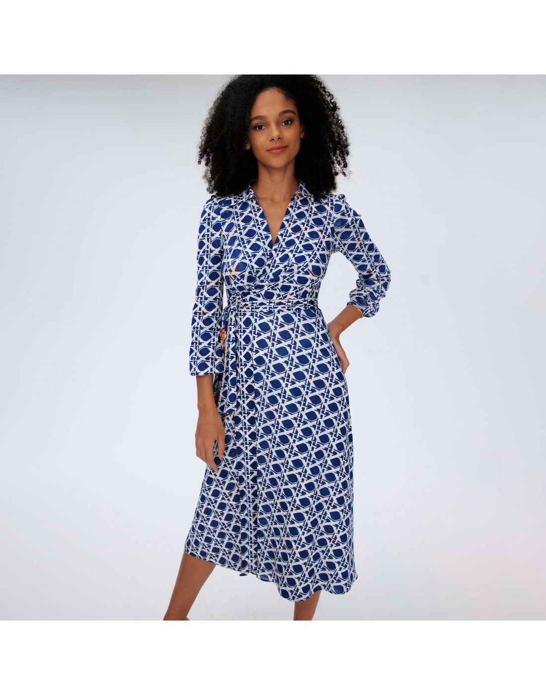 DVF Phoenix Reversible Midi Wrap Dress