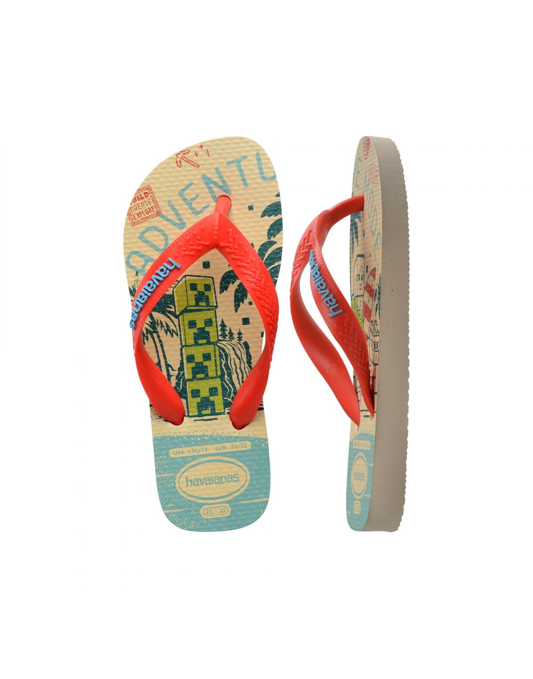 Havaianas Flip-Flops Minecraft Beige-Orange