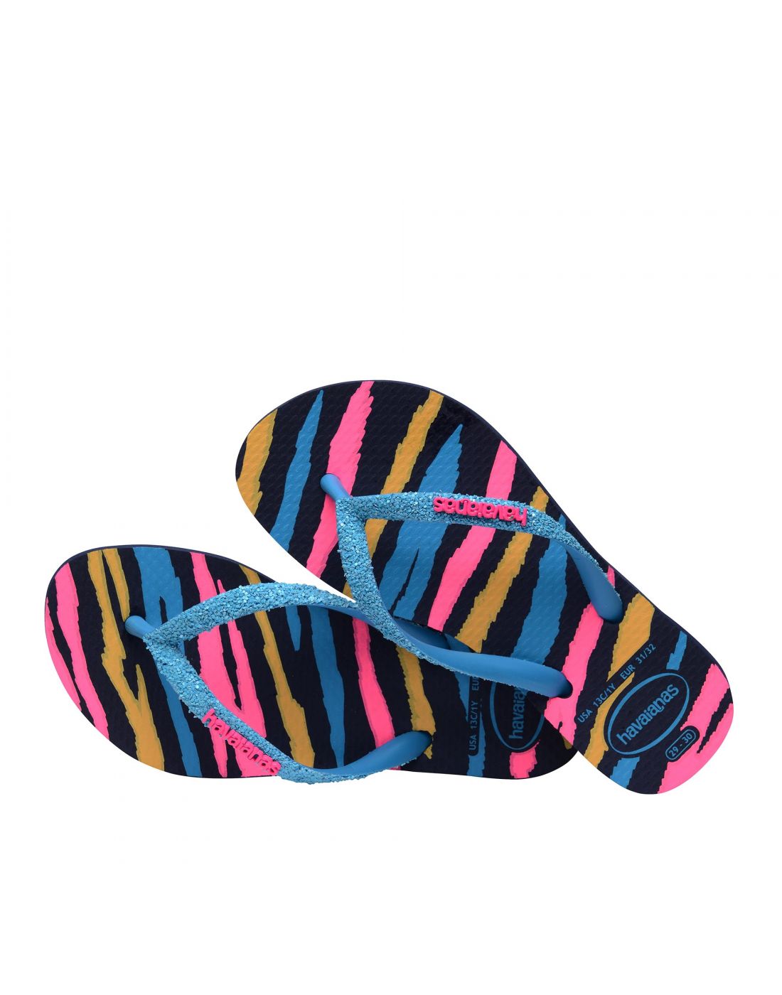 Havaianas Flip Flops Slim Glitter Navy Blue Havaianas 24170362 LapinKids LAPIN KIDS