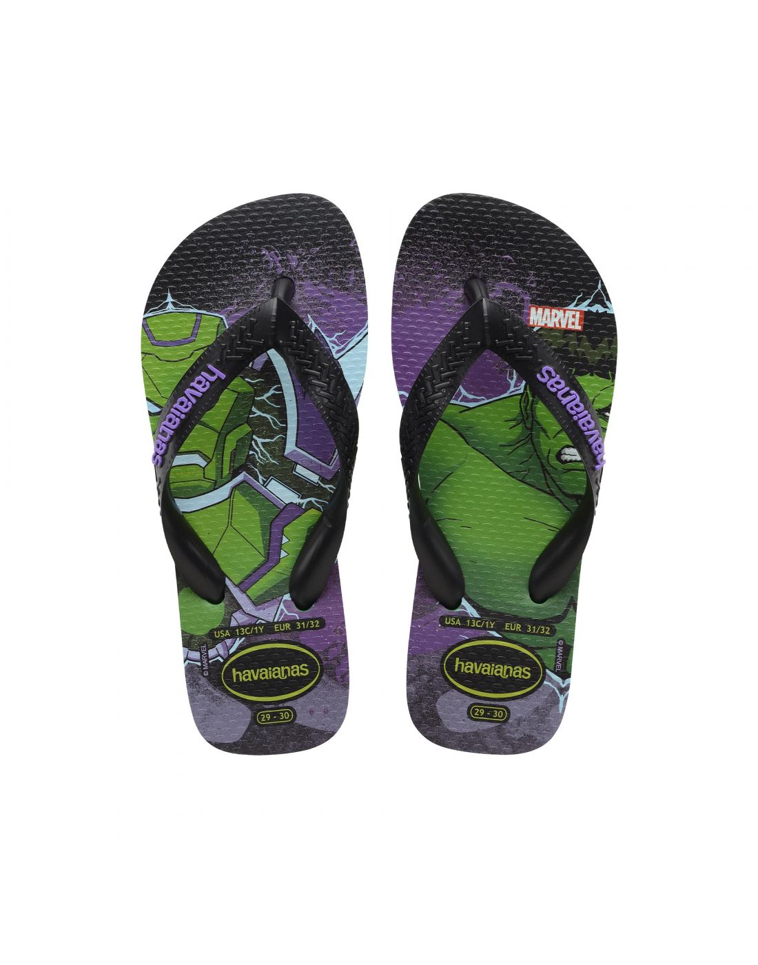 Παιδικές Σαγιονάρες Top Marvel II Green Havaianas