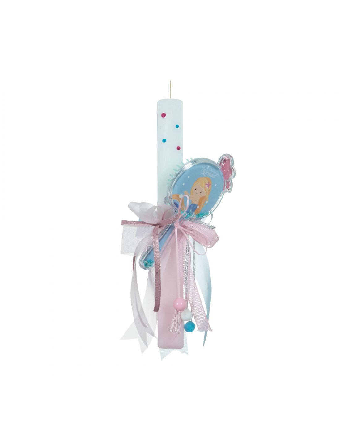 Easter Candle with Hair Brush