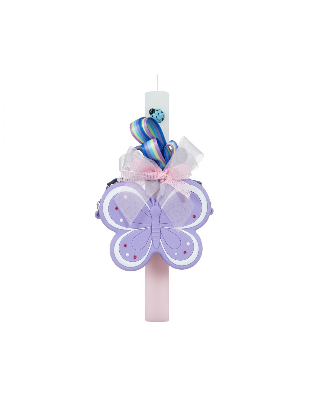 Easter Candle with Butterfly Bag