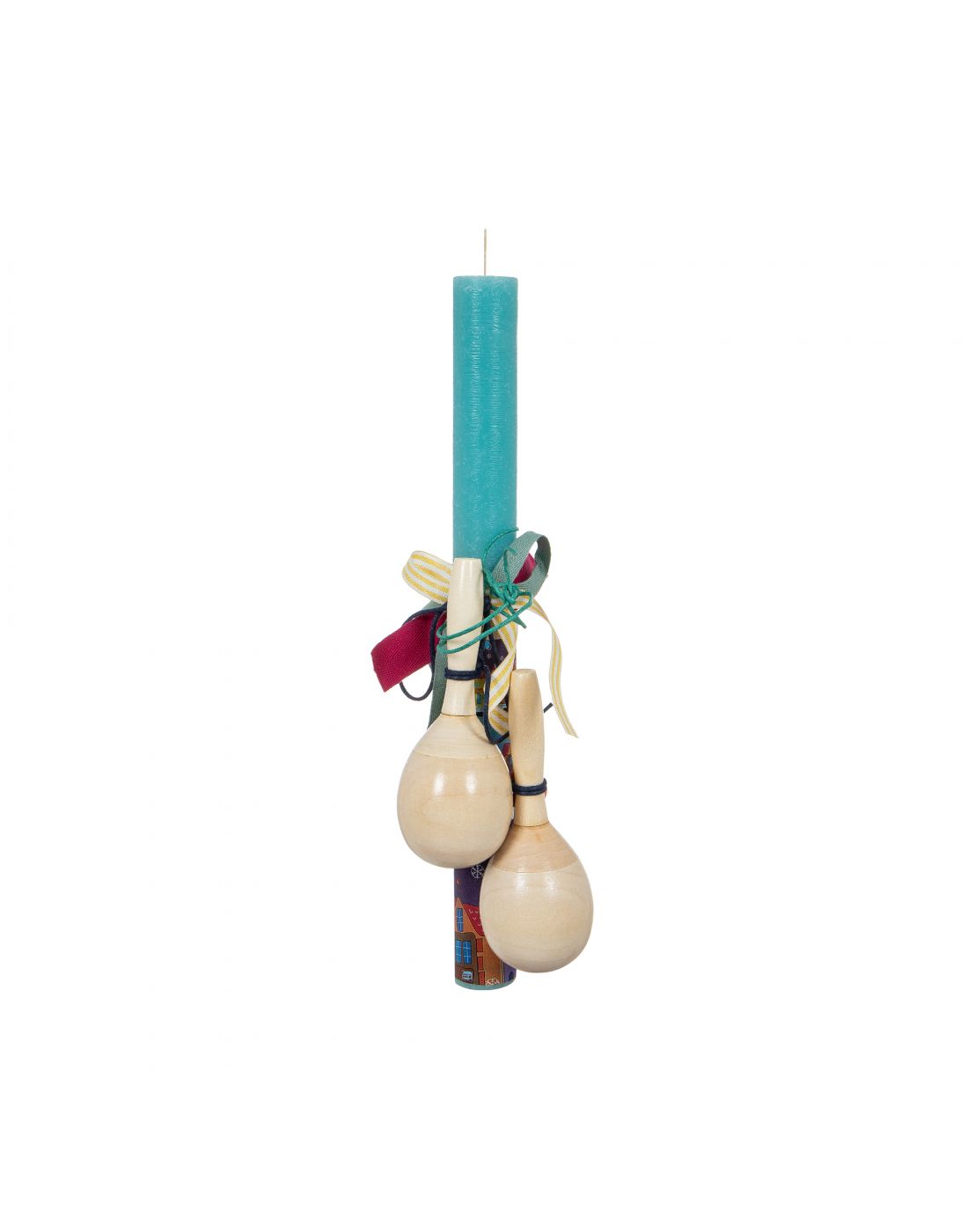 Easter Candle Wooden Maracas