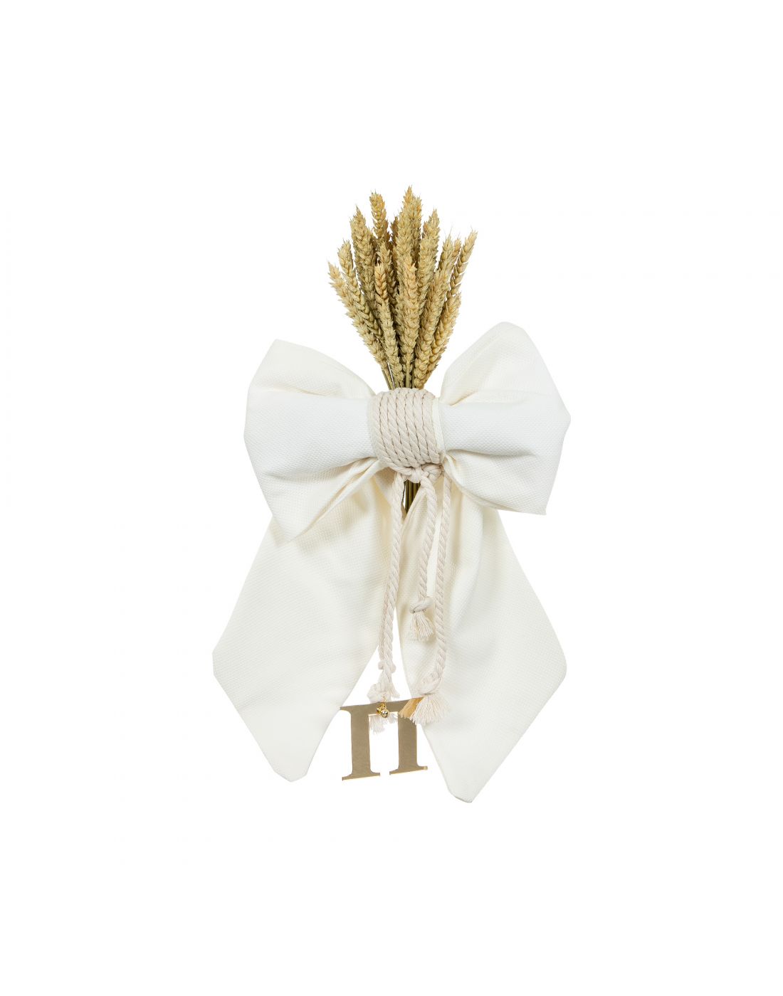 Lapin House Bapteme Decoration with Monogram and Straws