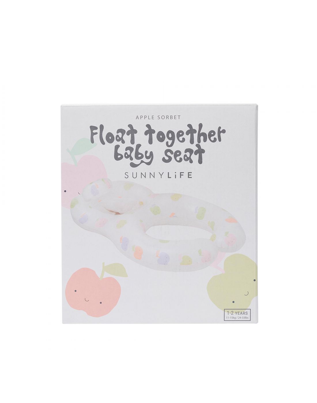 SunnyLife Float Together Baby Seat Apple Sorbet Multi