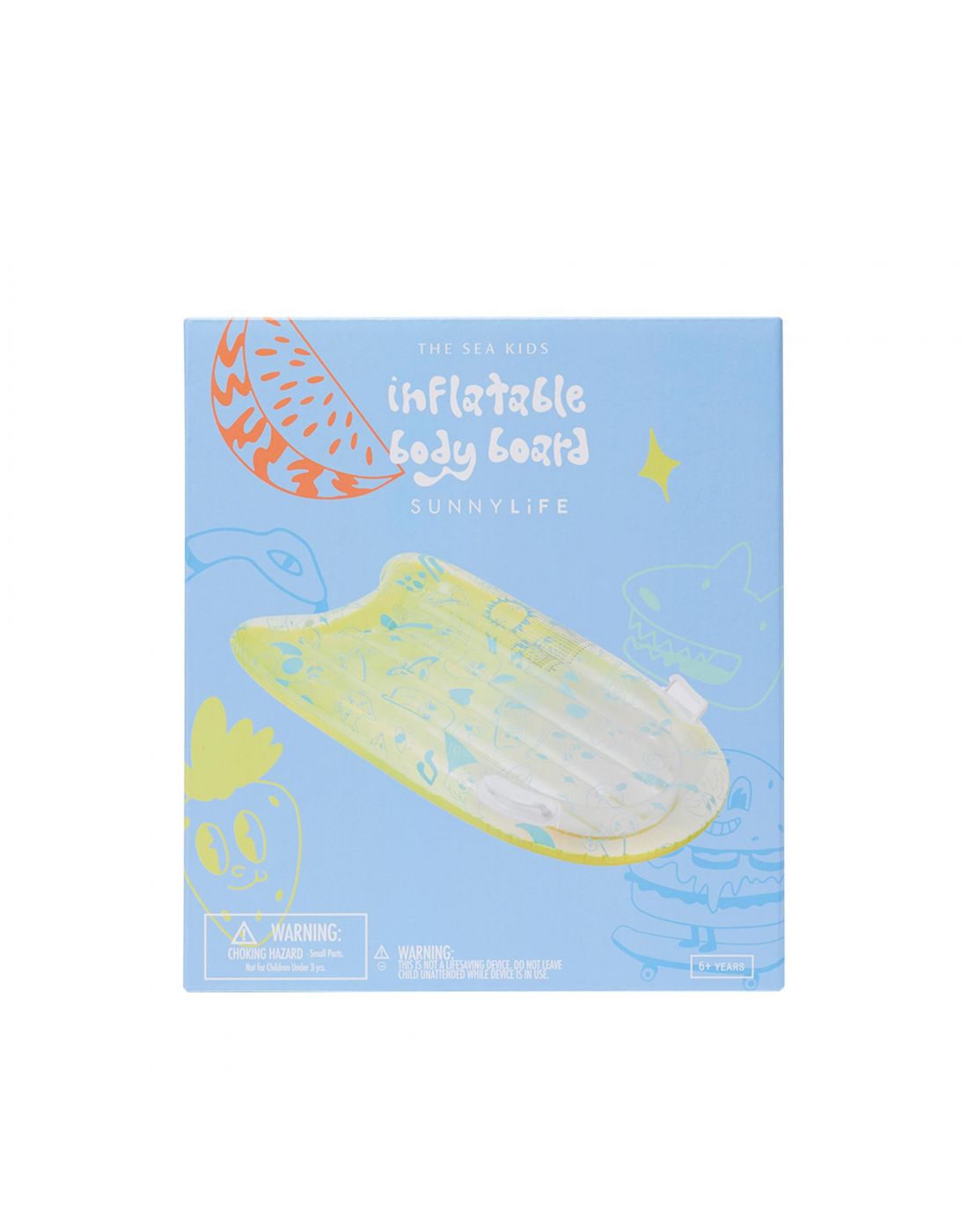 Παιδικό Στρώμα Φουσκωτό-Σανίδα The Sea Kids Blue-Lime SunnyLife
