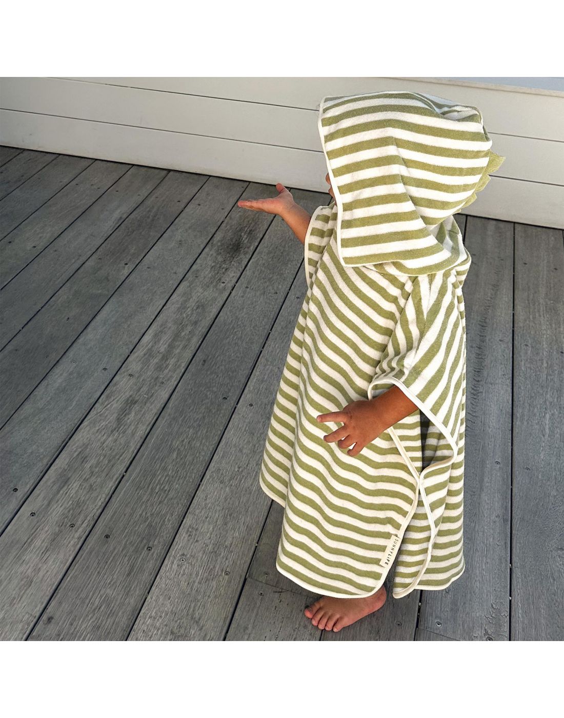 SunnyLife Kids Character Hooded Towel Into the Wild Khaki