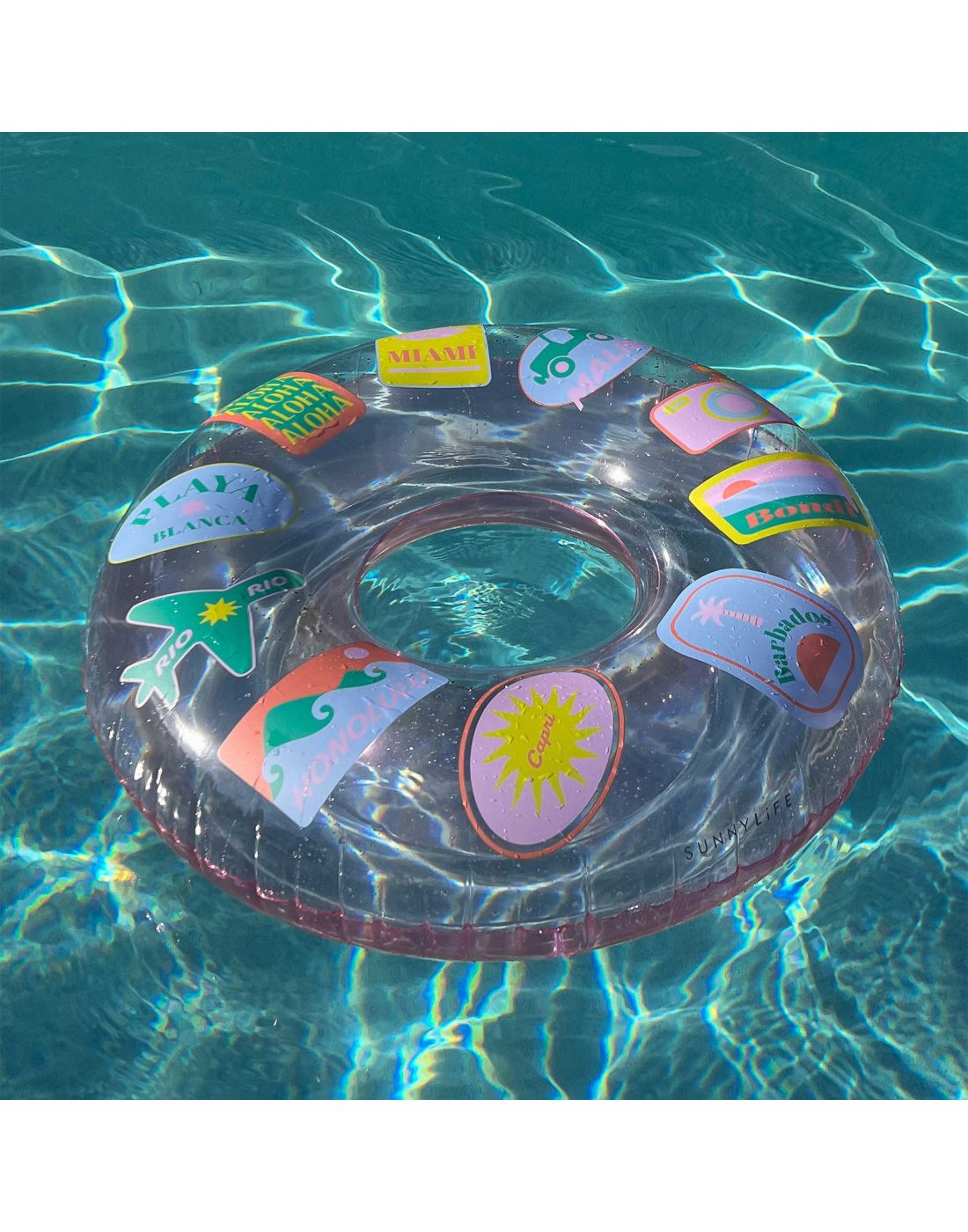 SunnyLife Tube Pool Ring Beach Hopper Multi