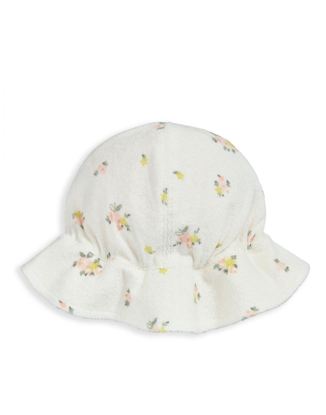 Mamas & Papas Floral Towelling Romper & Hat Outfit Set