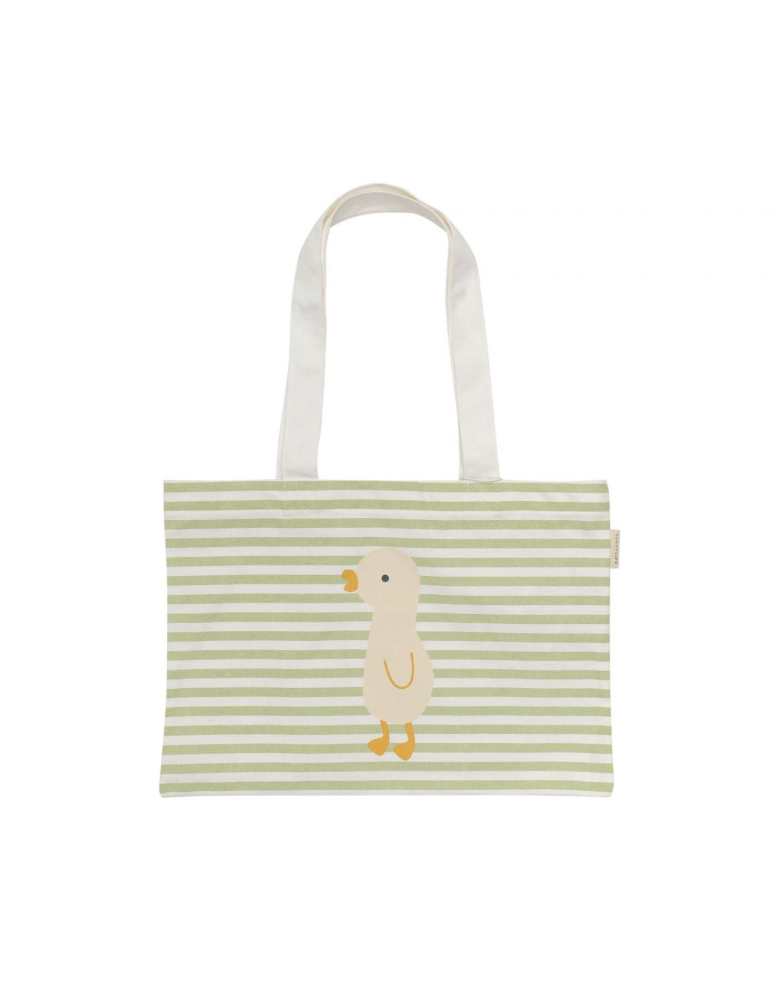 Sunnylife Kids Canvas Beach Bag Duck Sage Stripe 
