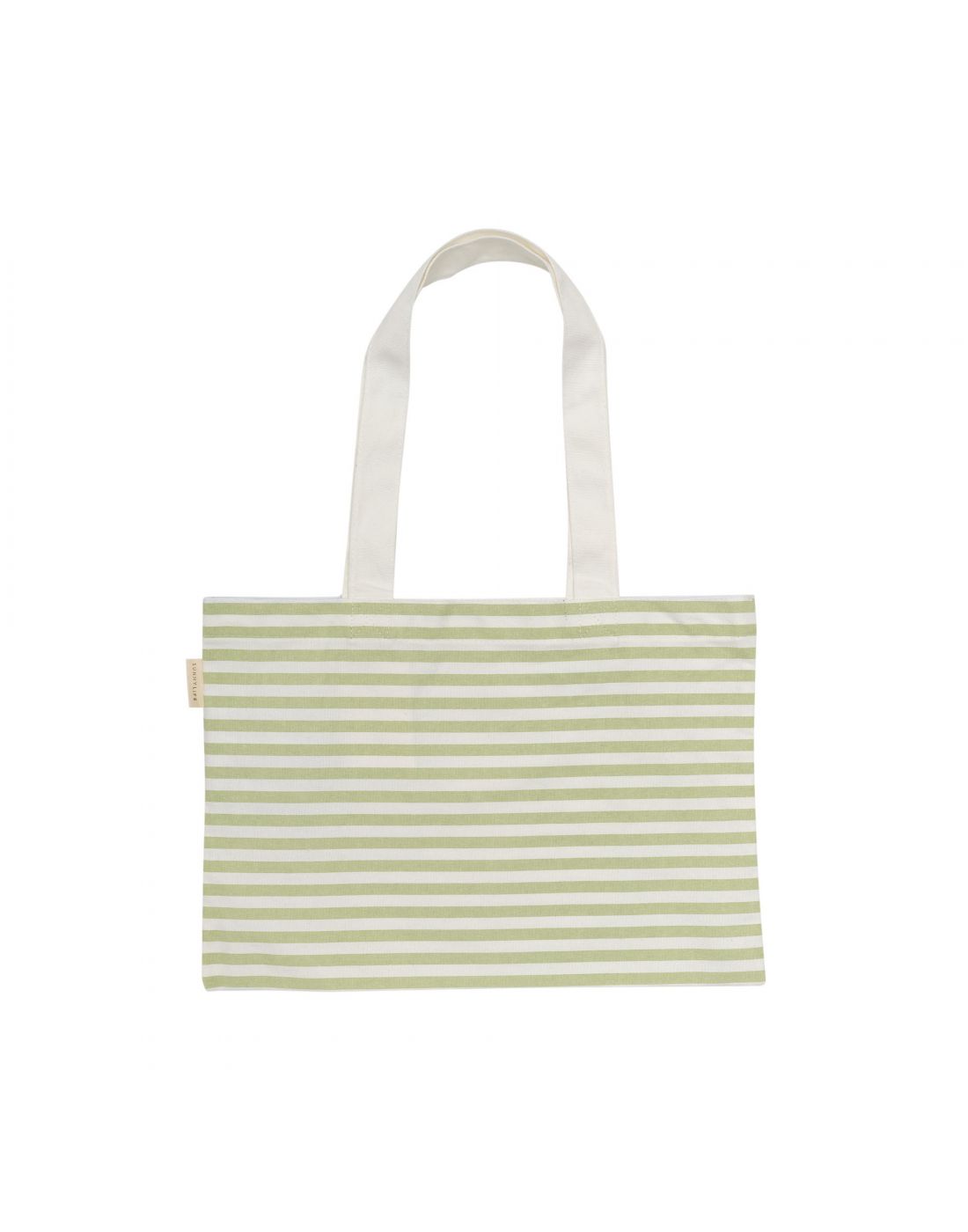 Sunnylife Kids Canvas Beach Bag Duck Sage Stripe 

