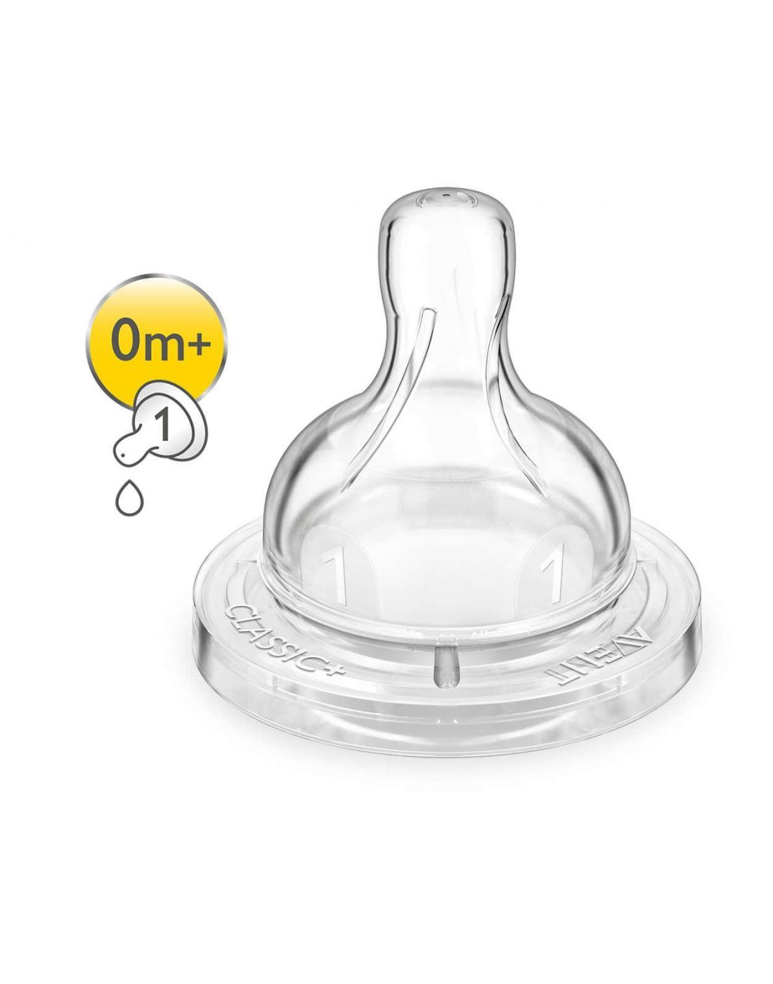 Philips-Avent Baby 2pcs Silicone Nipples 1 Hole -  BPA Free