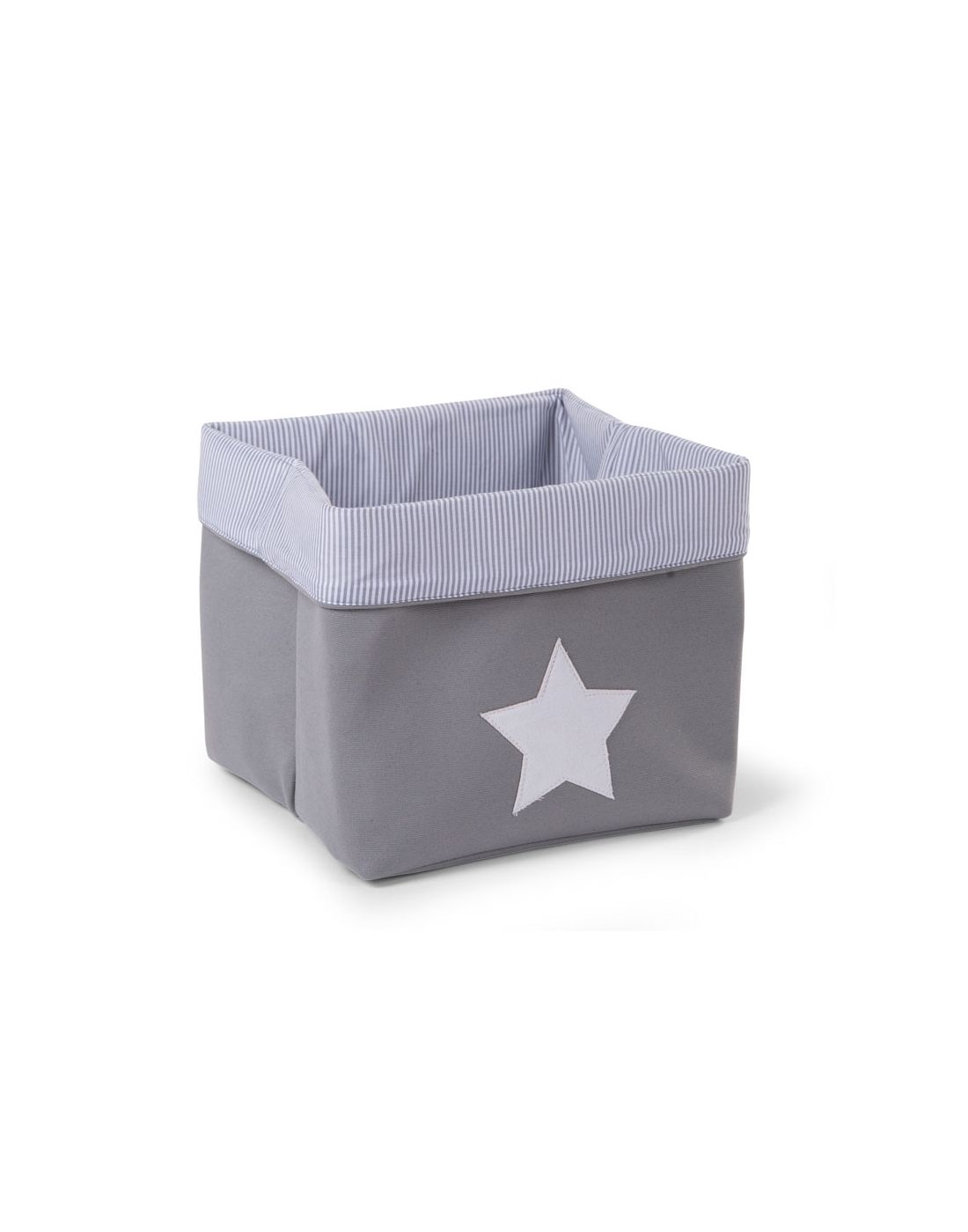 Κουτί Αποθήκευσης Κανβάς Childhome Grey Stripes