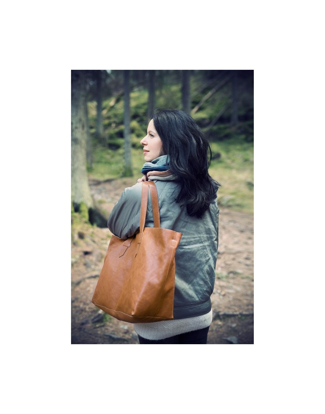 Τσάντα αλλαγής Elodie Details Chestnut Leather