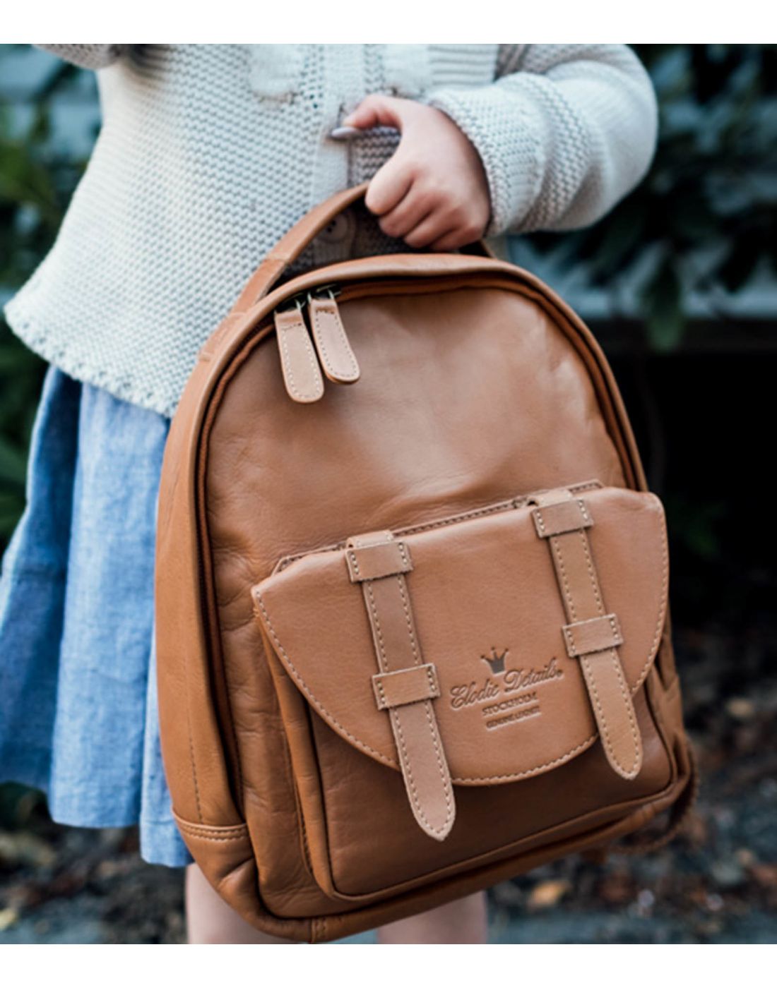 Elodie Details Kids Backpack-mini Chestnut Leather 103878