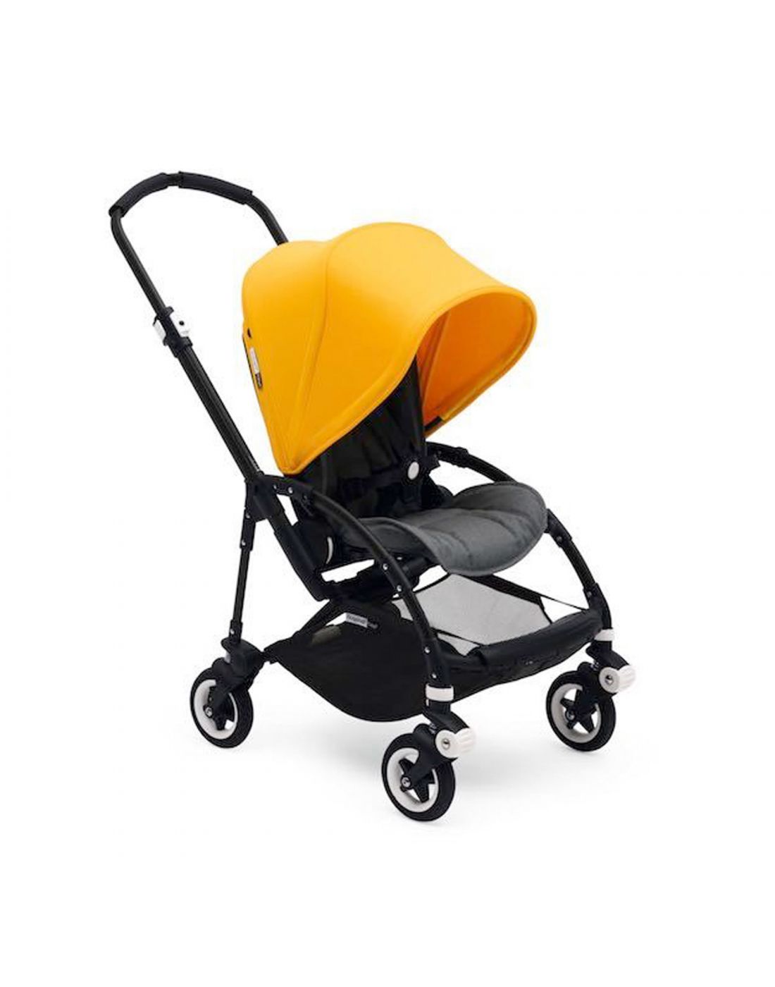 Παιδικό Kαρότσι Bugaboo Bee 5 Complete Σασί Black/Grey Melange - Sunrise Yellow