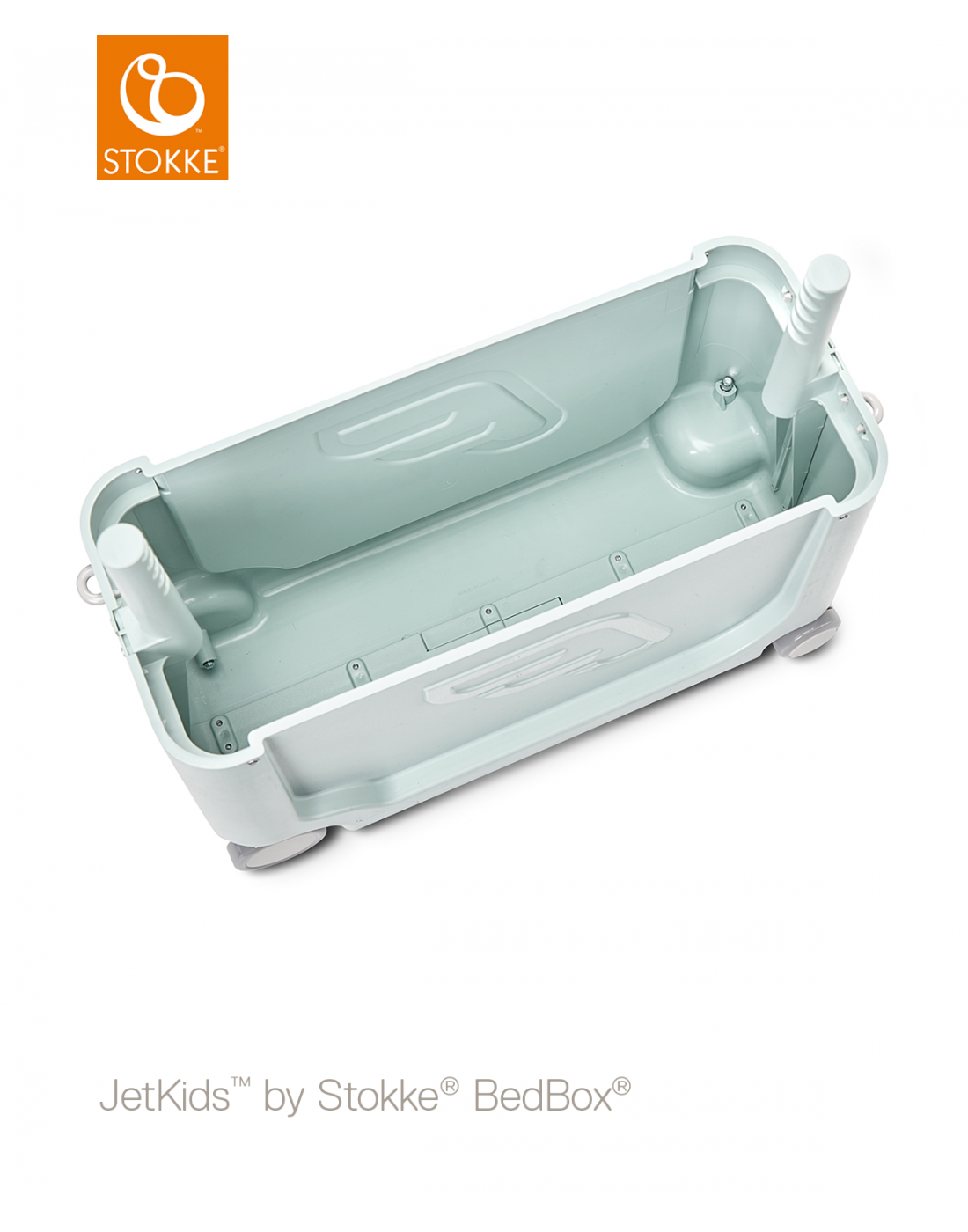 Βρεφική Bαλίτσα-Κρεβατάκι Ταξιδίου JetKids™ by Stokke® BedBox 2.0 Green Aurora