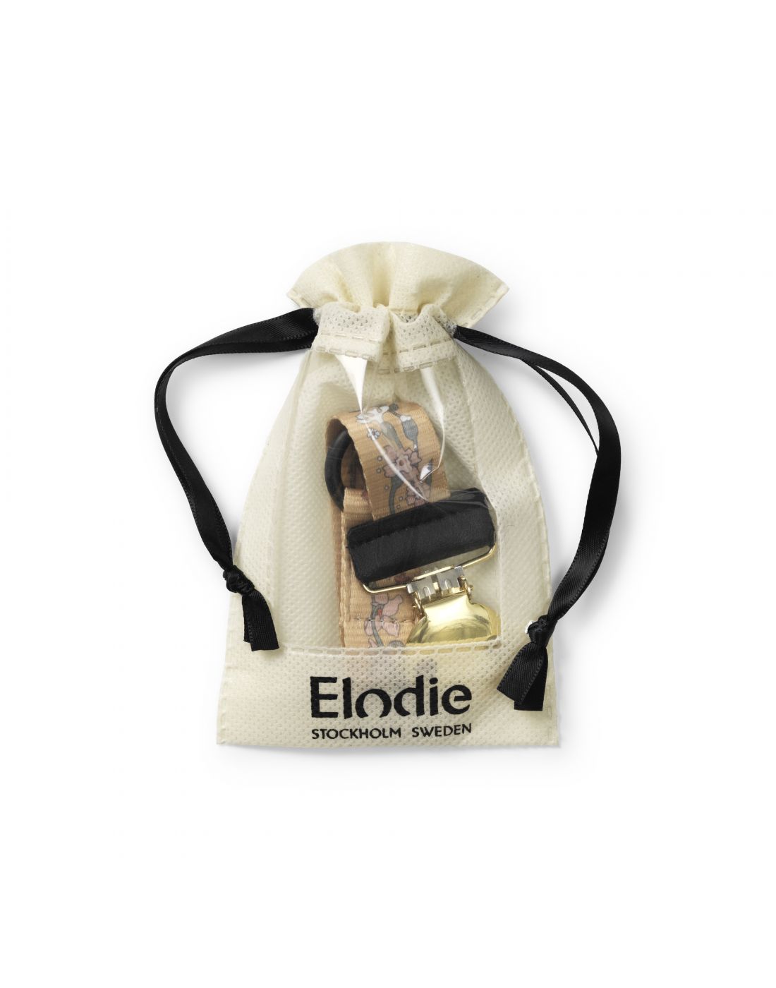 Elodie Details Baby Pacifier clip Golden Vintage Flower