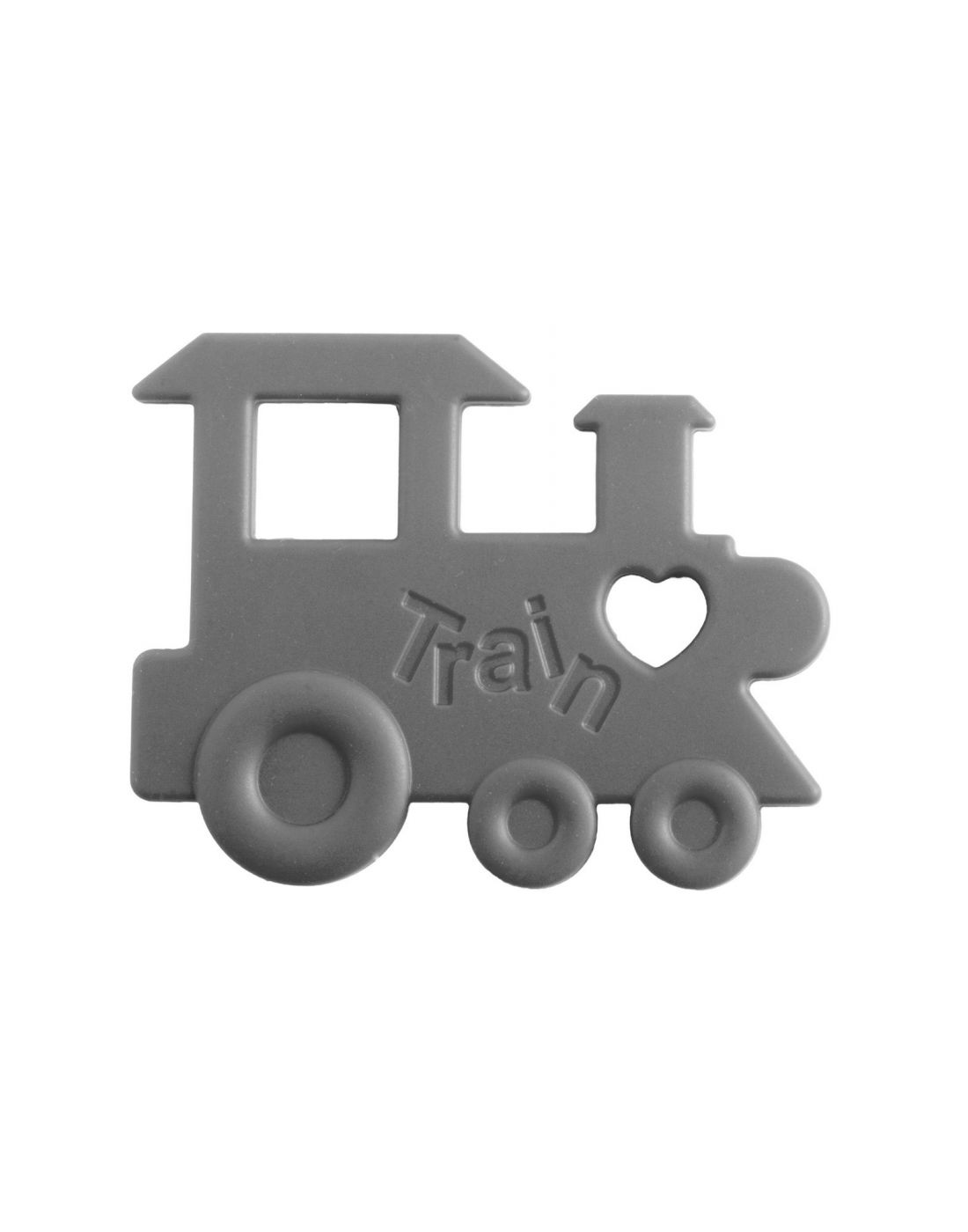 Nibbling Teether Train Grey