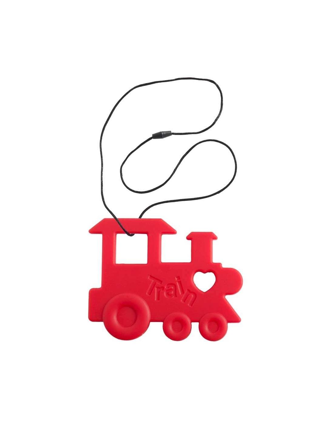 Nibbling Teether Train Red