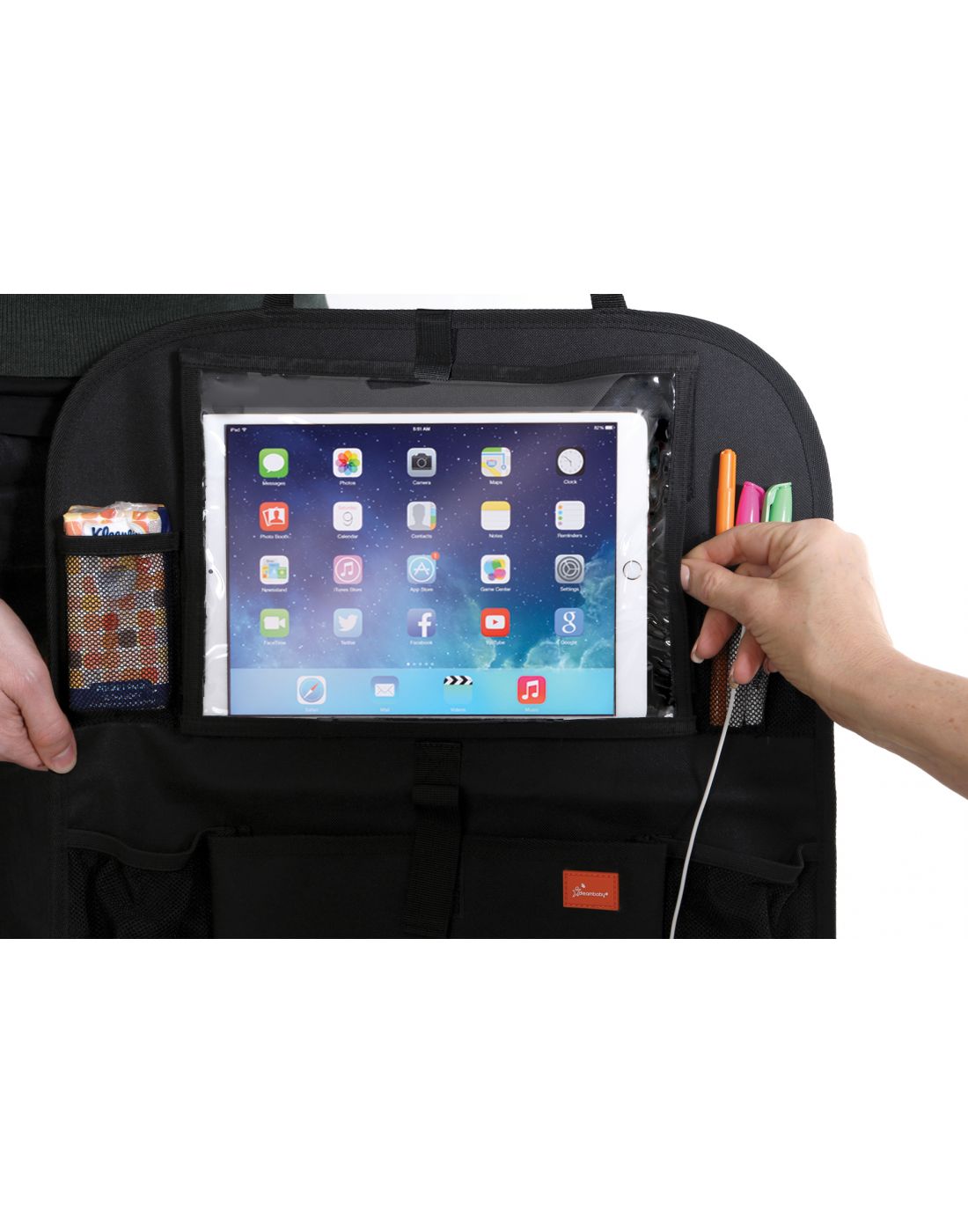 DreamBaby  Car back Seat Organiser & Tablet Holder Black