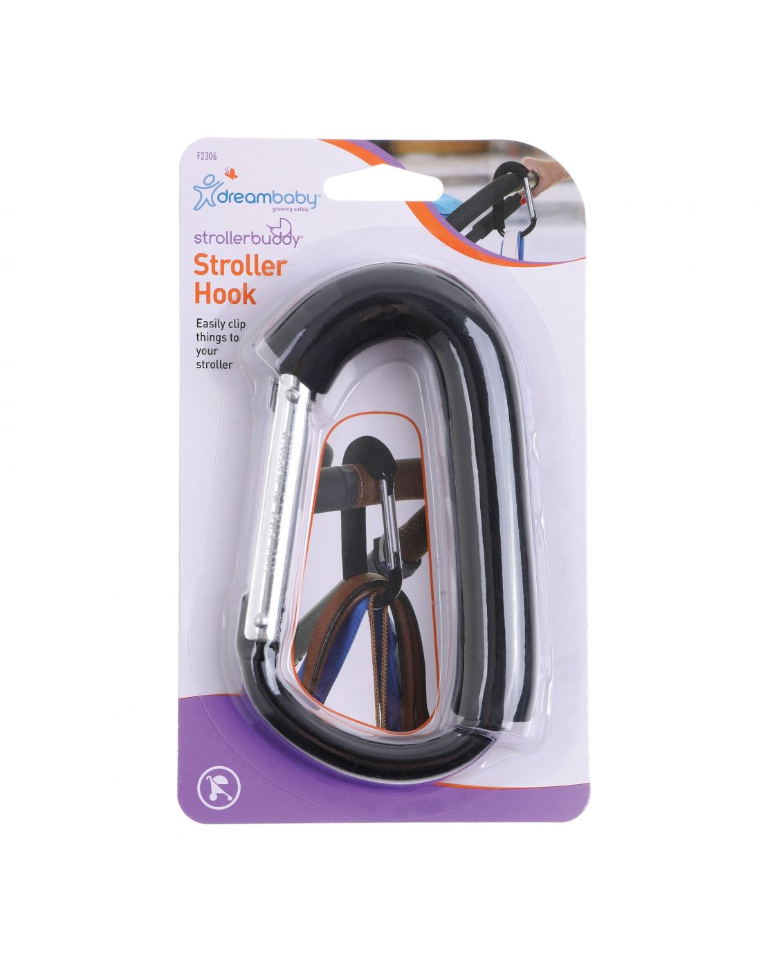 DreamBaby Stroller Bag Clip 2 pack