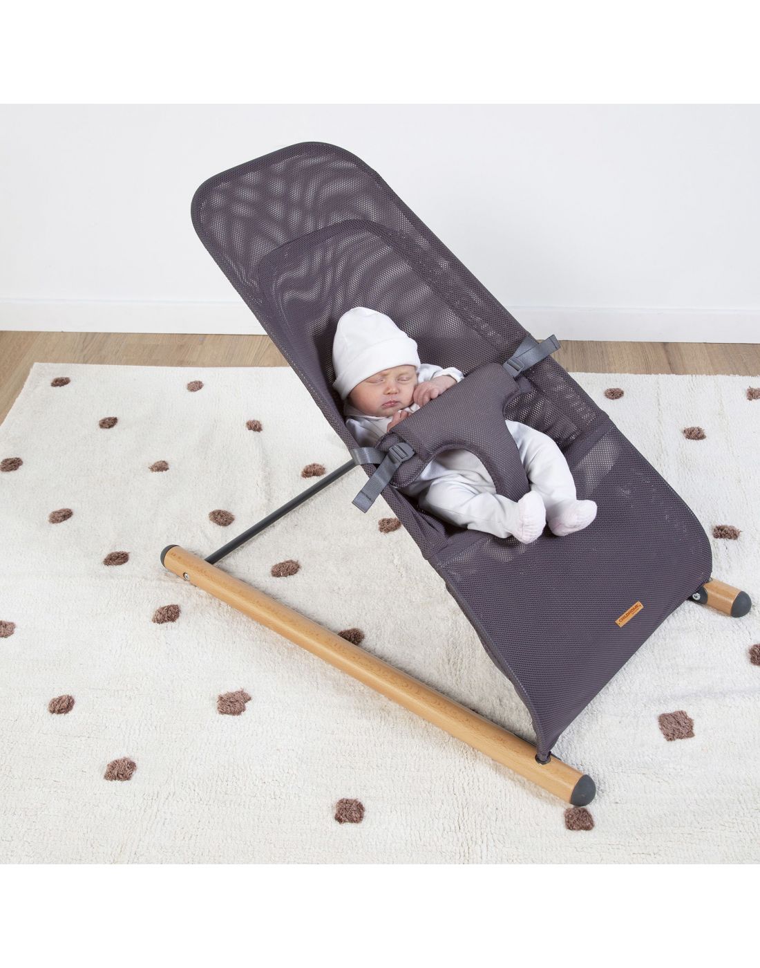 Childhome Kids Evolux Bouncer Natural Anthracite