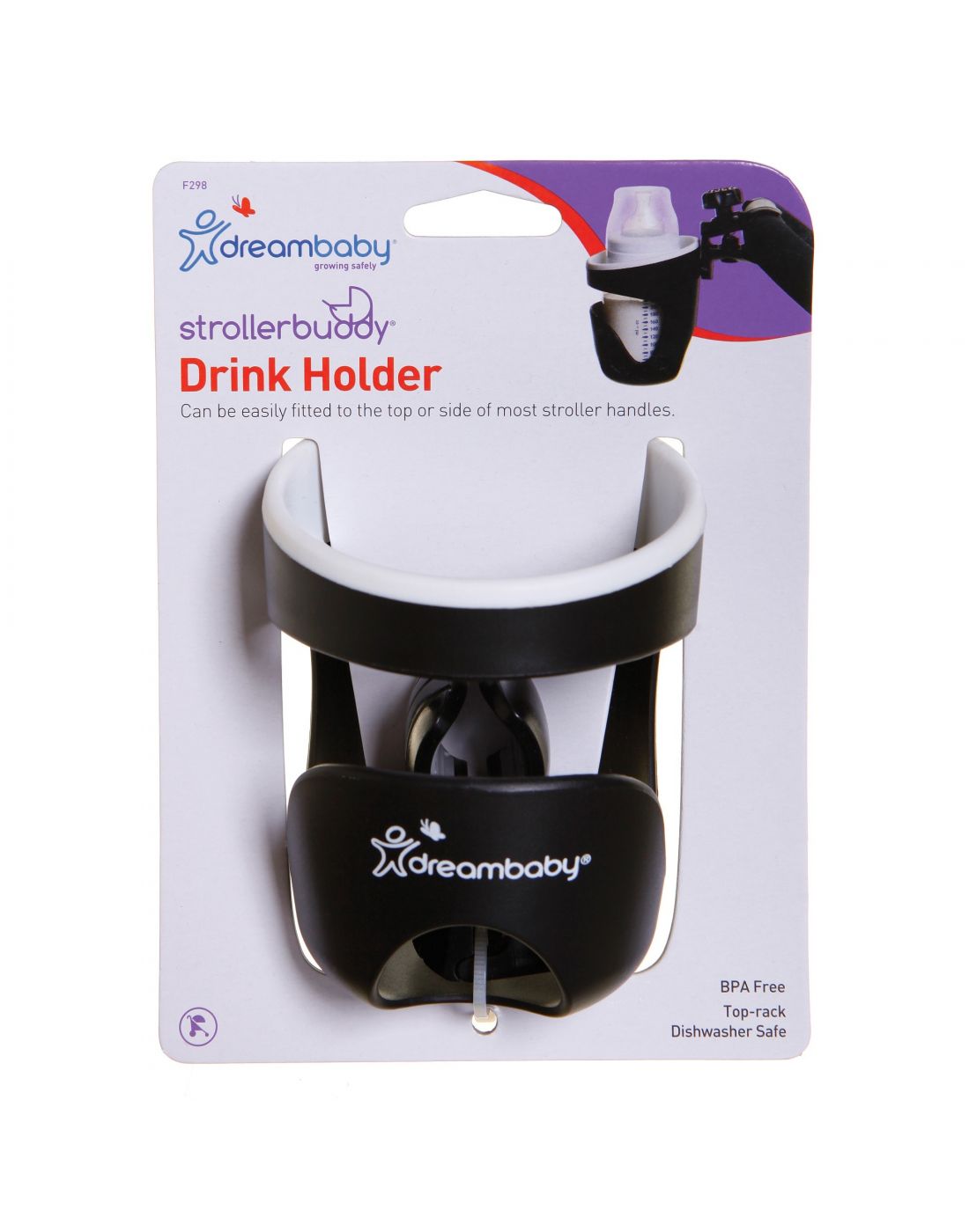 DreamBaby Stroller Buddy  Drink Holder black